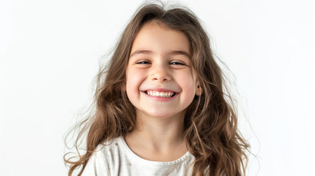 Niña en la consulta durante una primera revisión