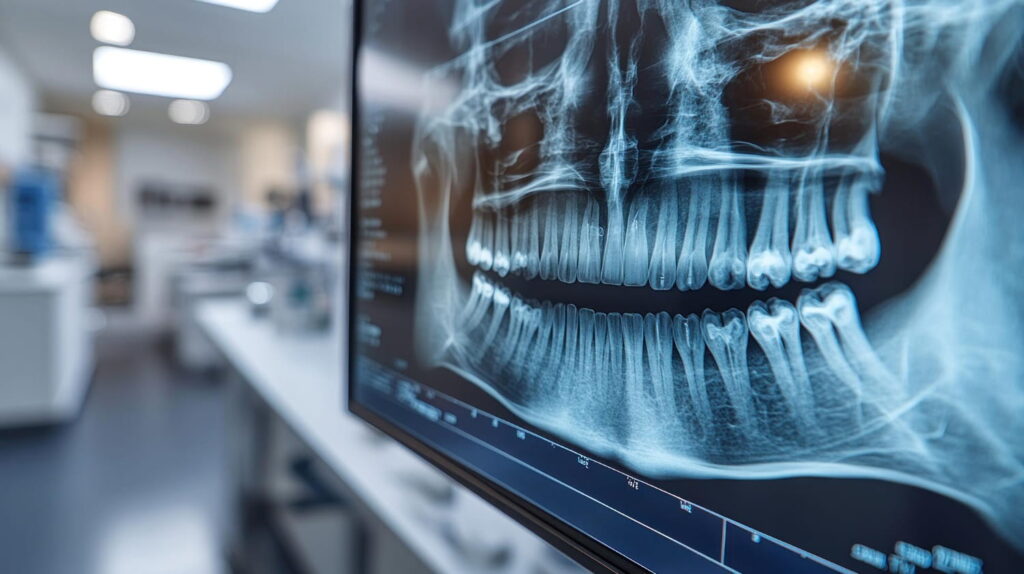 Zona de diagnóstico por imagen con radiología dental 3D